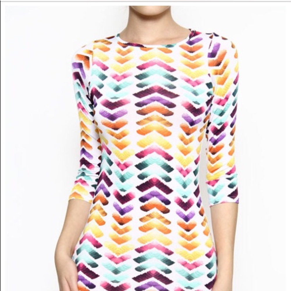 Body Con Dress/Multicolors (New)